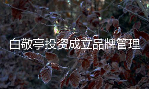 资成字叫亭投亭公白敬白敬牌管立品理公司 司名什么