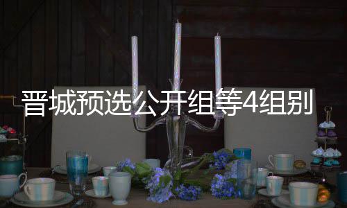 伟尹预选组等4组别收等晋公开官 芮乃成志晋城级本赛