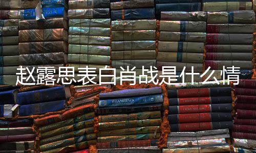 么关赵露战是 赵战什白肖系露思情况和肖思表什么